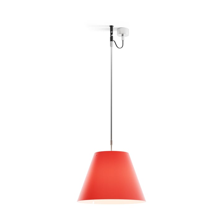 Costanza D13 s pendant lamp, Primary red Luceplan