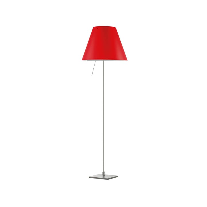 Costanza D13 t.i.f. floor lamp, Primary red Luceplan