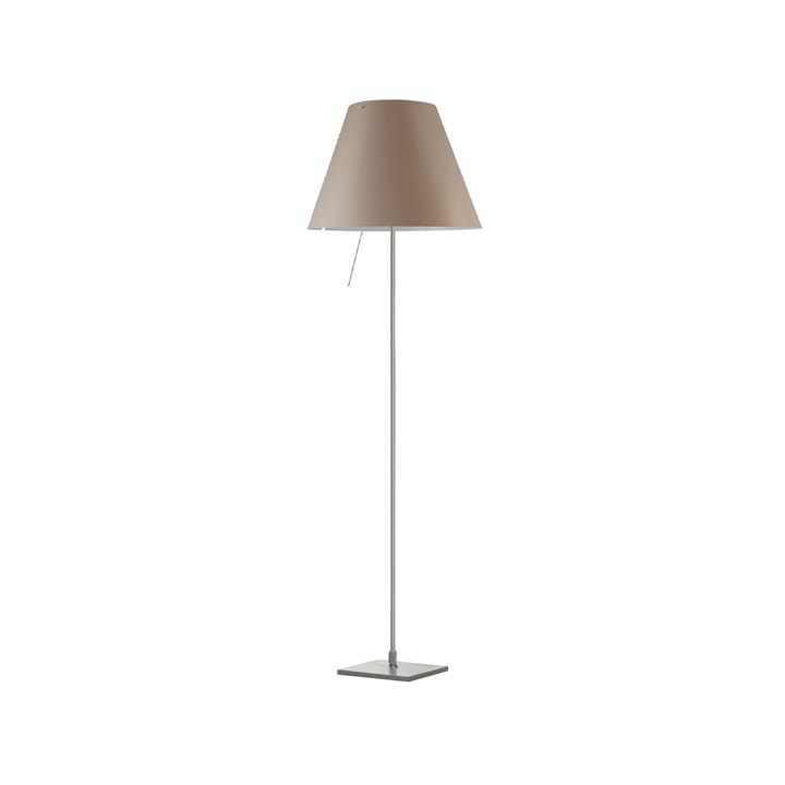 Costanza D13 t.i.f. floor lamp, Shaded stone Luceplan