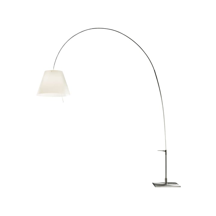 Lady Costanza D13E d floor lamp, White shade, aluminium stand Luceplan