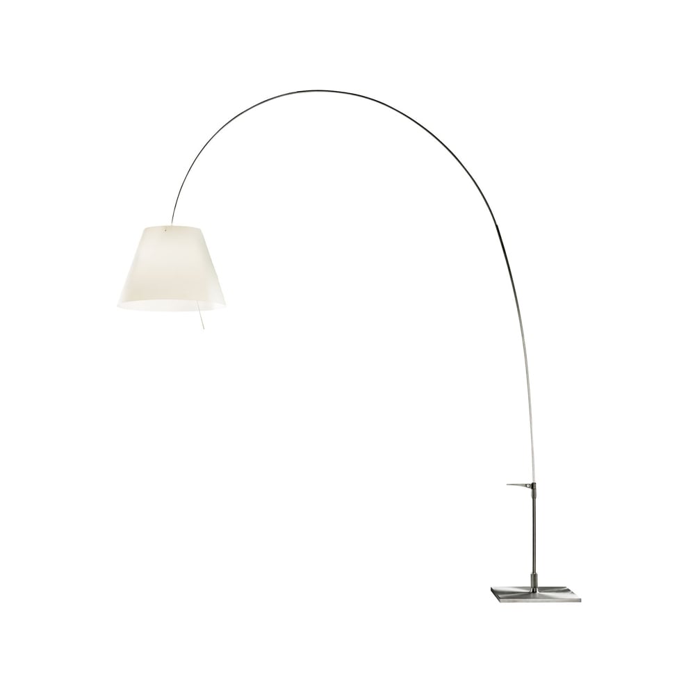 Luceplan Lady Costanza D13E d floor lamp White shade, aluminium stand