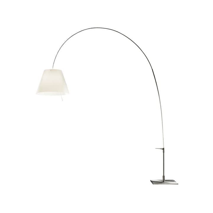 Lady Costanza D13E d golvlampa - vit skärm, aluminiumstativ - Luceplan