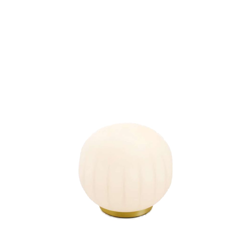 Luceplan Lita table lamp Ø18 cm, brass base