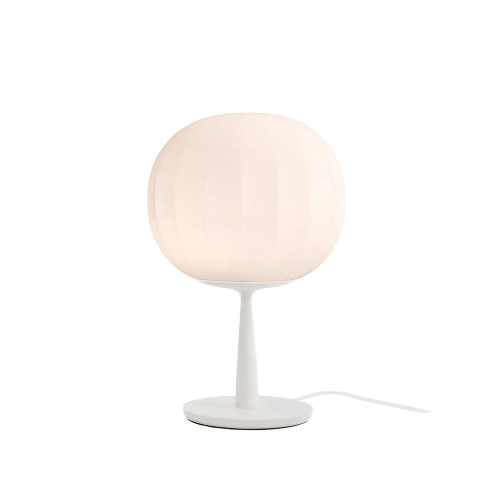 Luceplan Lita table lamp Ø18 cm, white stand