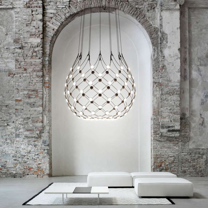 Mesh taklampa, svart, large Luceplan