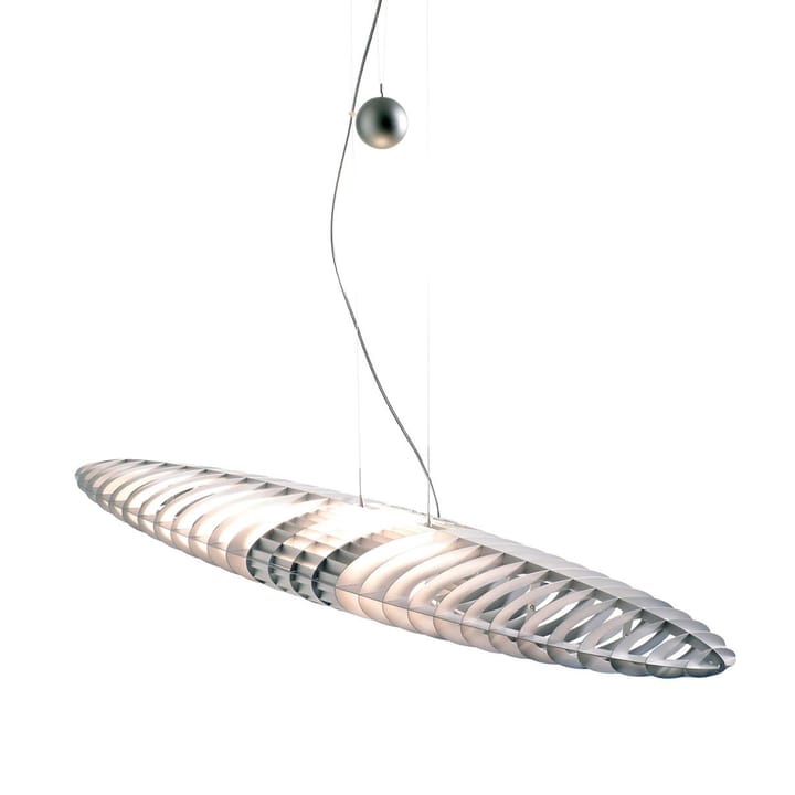 Titania D17 pendant lamp, Aluminium-interchangeable light filters Luceplan