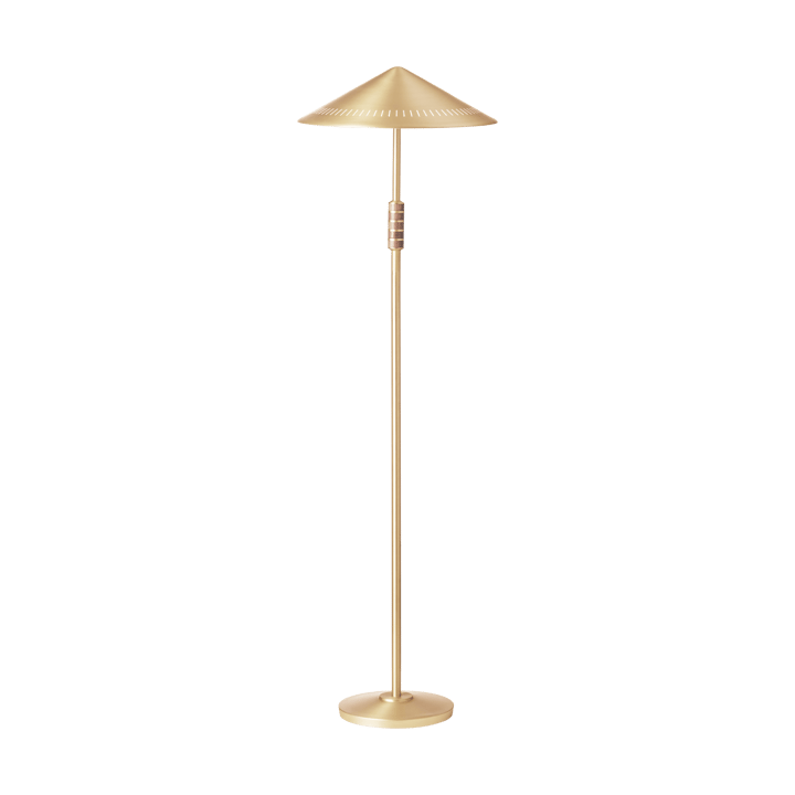 Governor 405 floor lamp, Brass-walnut LYFA