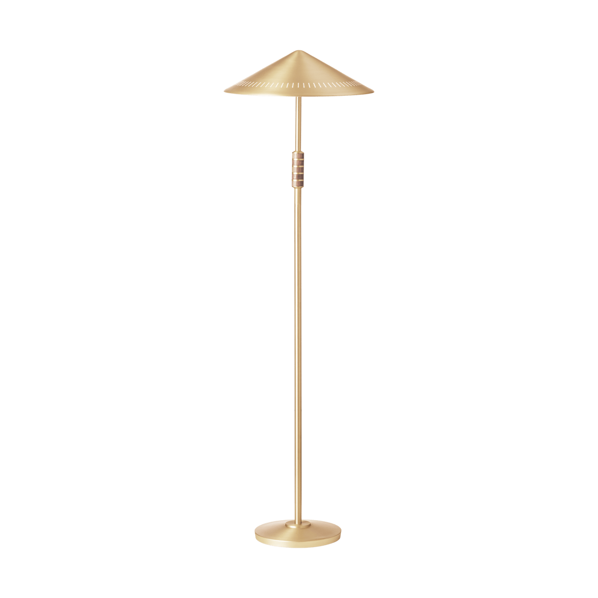 LYFA Governor 405 floor lamp Brass-walnut