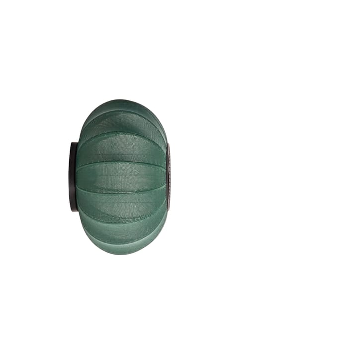 Knit-Wit 45 Oval wall and ceiling lamp, Tweed green Made By Hand