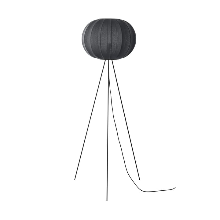 Knit-Wit 45 Round High floor lamp, Black Made By Hand