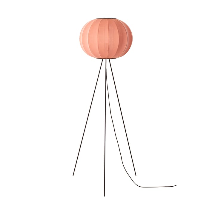 Knit-Wit 45 Round High floor lamp, Coral Made By Hand