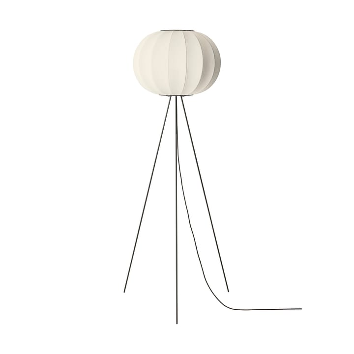 Knit-Wit 45 Round High floor lamp, Pearl white Made By Hand