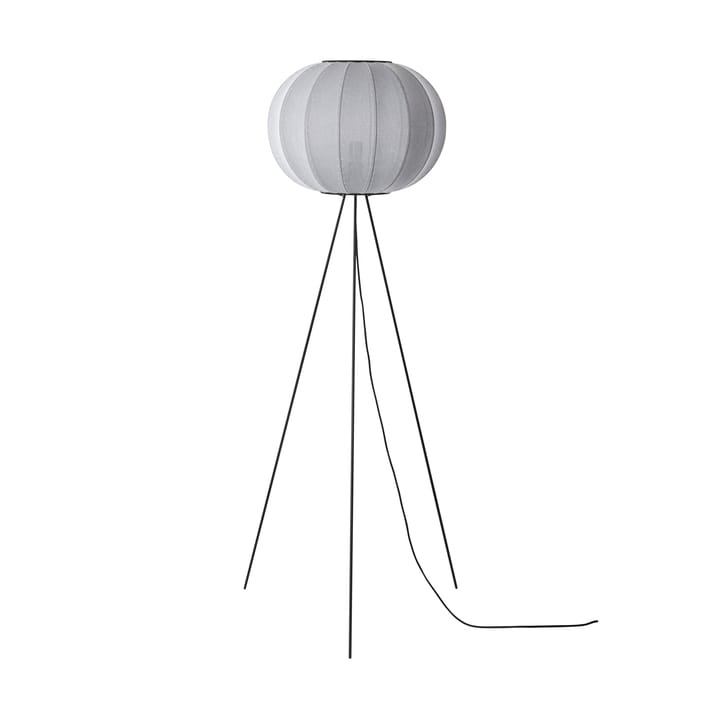 Knit-Wit 45 Round High floor lamp, Silver Made By Hand