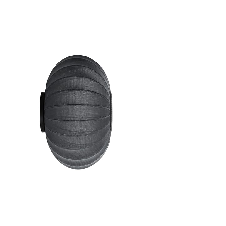 Knit-Wit 57 Oval wall and ceiling lamp, Black Made By Hand