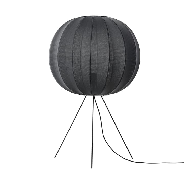 Knit-Wit 60 Round Medium floor lamp, Black Made By Hand