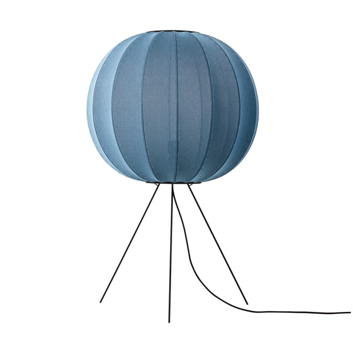 Knit-Wit 60 Round Medium floor lamp, Blue stone Made By Hand