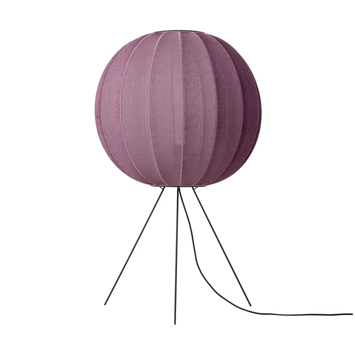 Knit-Wit 60 Round Medium floor lamp, Burgundy Made By Hand