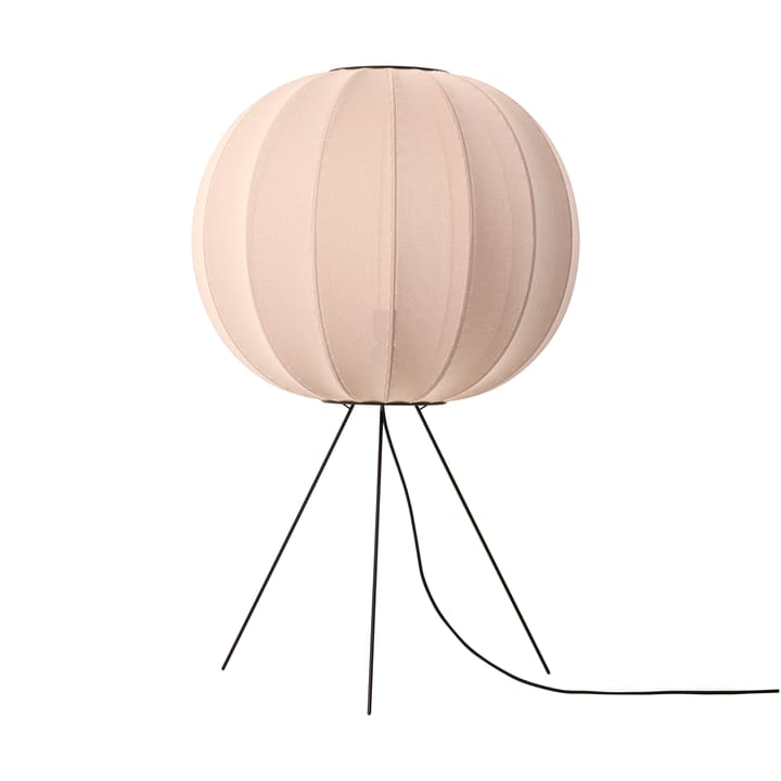 Knit-Wit 60 Round Medium floor lamp, Sand stone Made By Hand