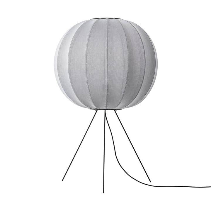 Knit-Wit 60 Round Medium floor lamp, Silver Made By Hand