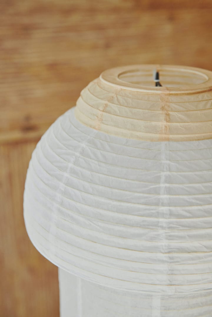 Papier Double bordslampa Ø30 cm, Soft yellow Made By Hand