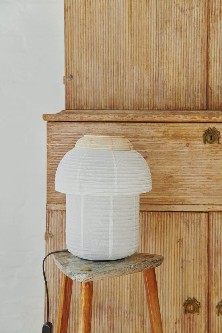 Papier Double table lamp Ø30 cm, Soft yellow Made By Hand