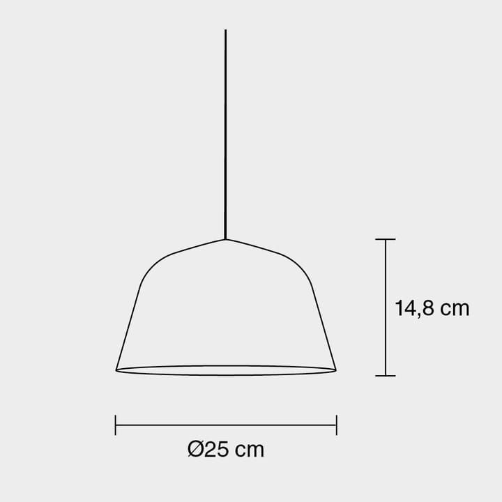 Ambit ceiling lamp Ø25 cm, black Muuto