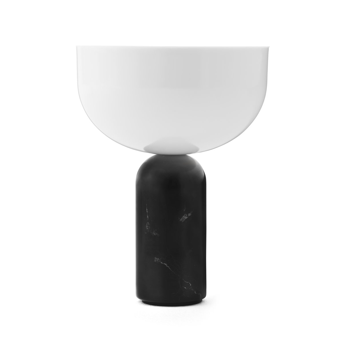 New Works Kizu portable table lamp Black marble