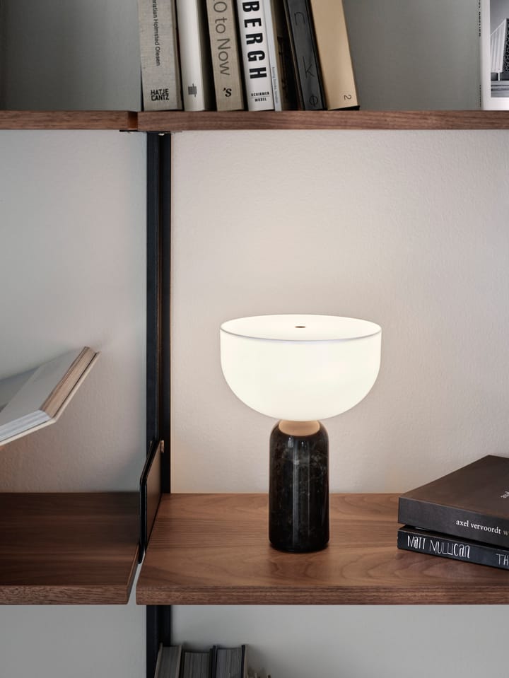 Kizu portable table lamp, Black marble New Works
