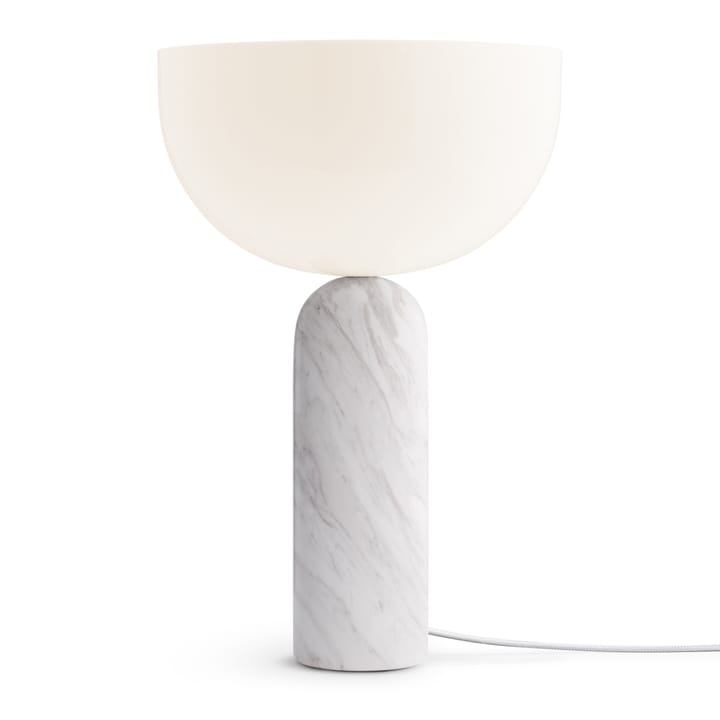 Kizu table lamp large, White marble New Works