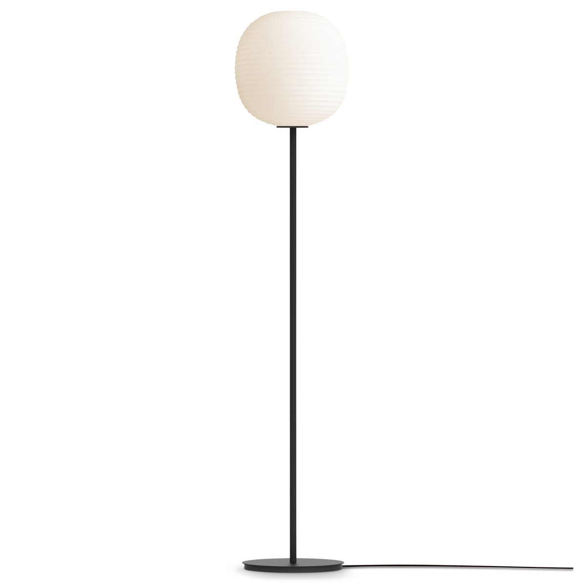 New Works Lantern floor lamp medium Frosted white opal glass