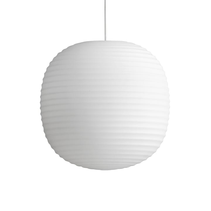 Lantern pendel medium, Frosted white opal glass New Works