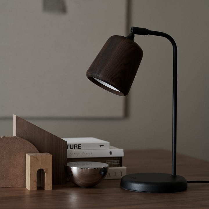 Material bordslampa, Smoked oak New Works