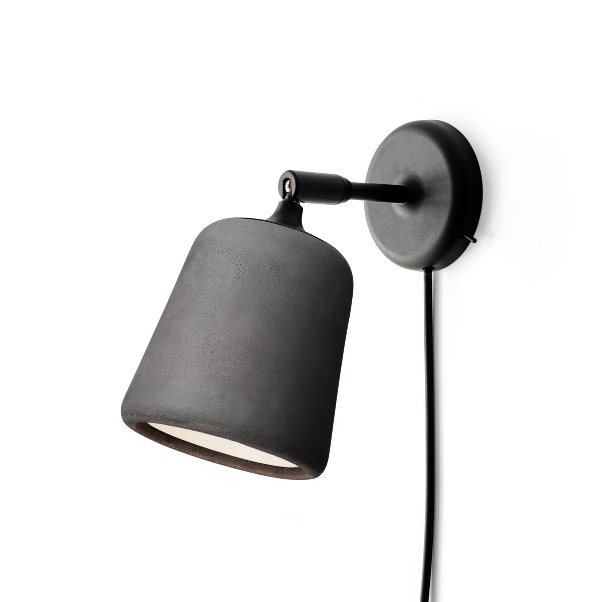 New Works Material wall lamp Dark grey concrete