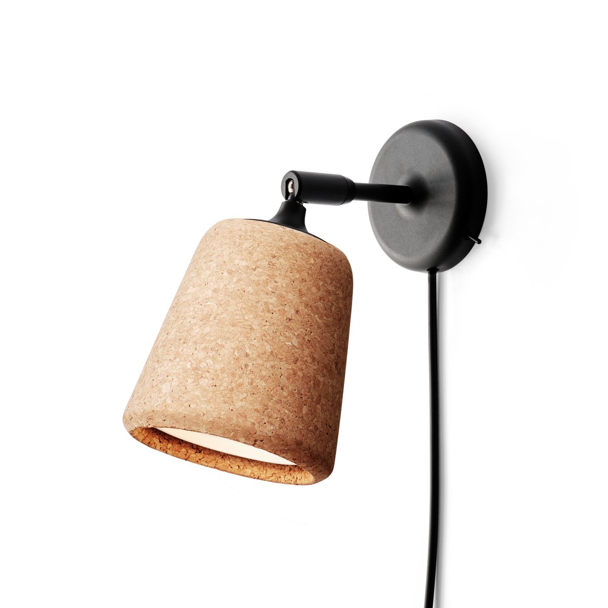 New Works Material wall lamp Natural cork