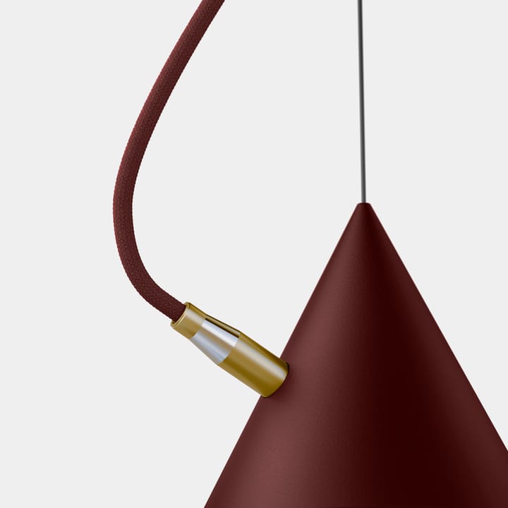 Castor pendant 20 cm, Bordeaux red-dark red-brass Noon