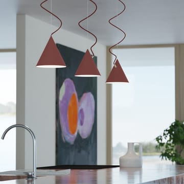 Castor pendant 20 cm - Bordeaux red-dark red-brass - Noon