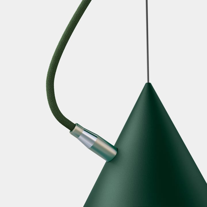 Castor pendant 20 cm, British racing green-dark green-brass Noon