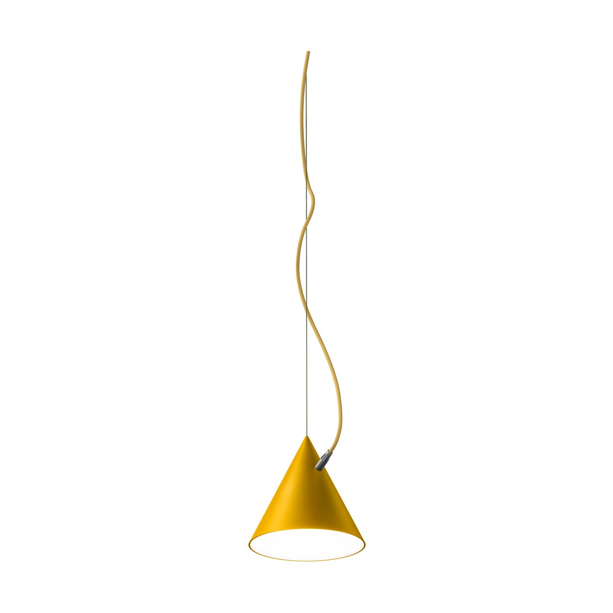 Noon Castor pendant 20 cm Golden yellow-sulfur yellow-brass