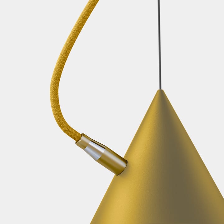 Castor pendant 20 cm, Golden yellow-sulfur yellow-brass Noon