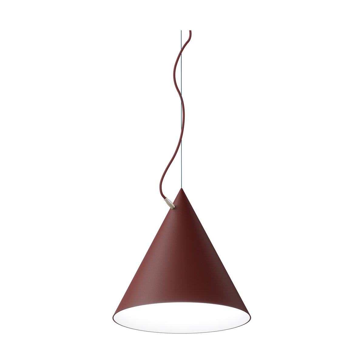 Noon Castor pendant 40 cm Bordeaux red-dark red-brass