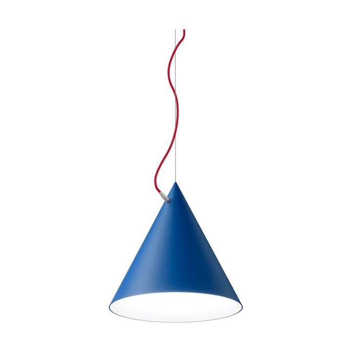 Castor pendant 40 cm, Clear blue-red-silver Noon