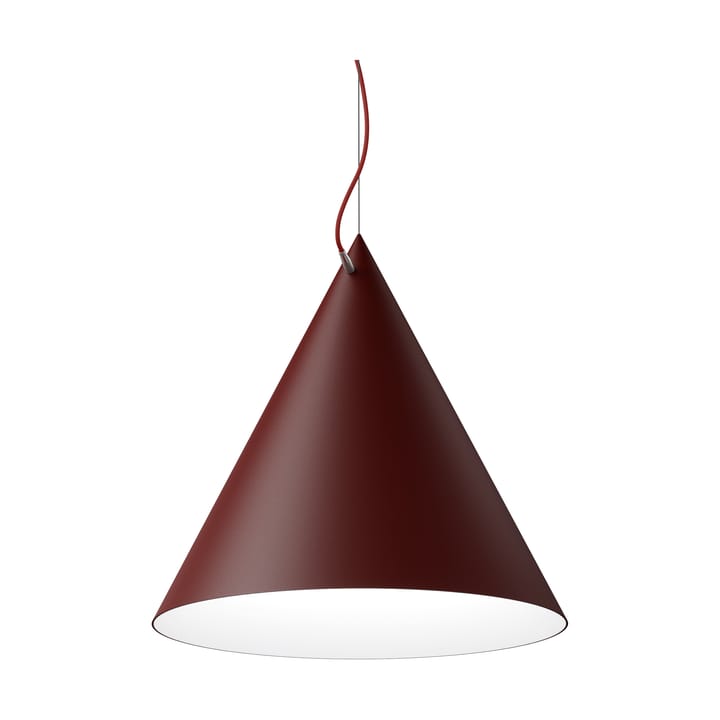 Castor pendant 60 cm, Bordeaux red-dark red-brass Noon