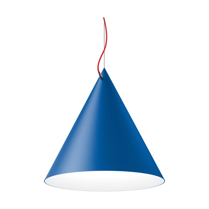 Castor pendant 60 cm, Clear blue-red-silver Noon