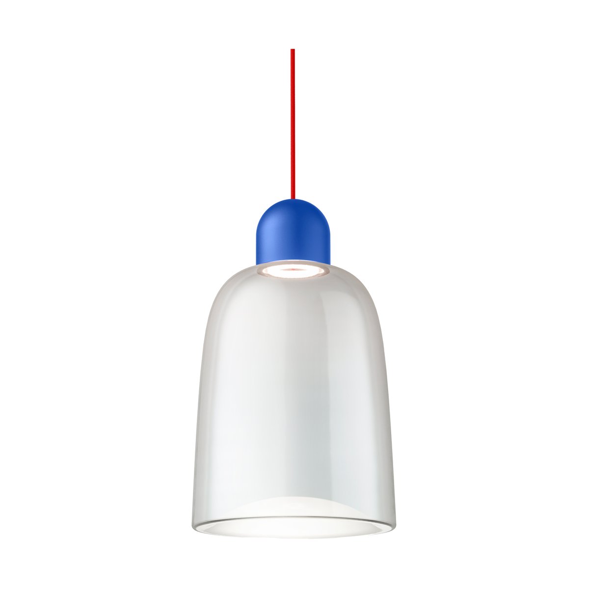 Noon Dia pendant 27 cm Clear blue-red