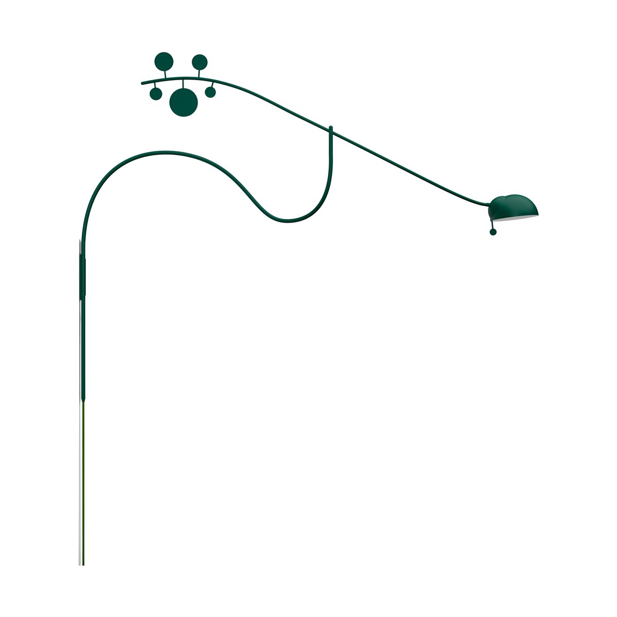 Noon Juno wall lamp British racing green-dark green