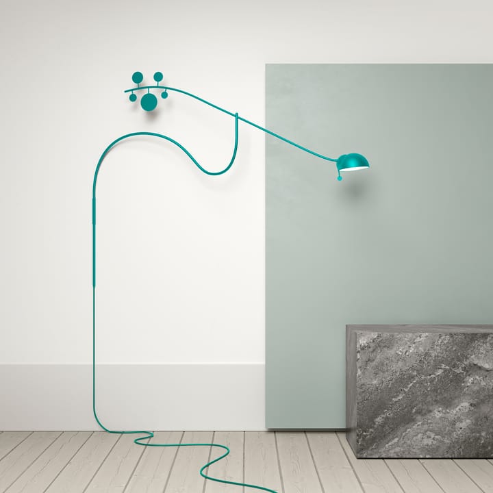 Juno wall lamp, Turquoise-turquoise Noon