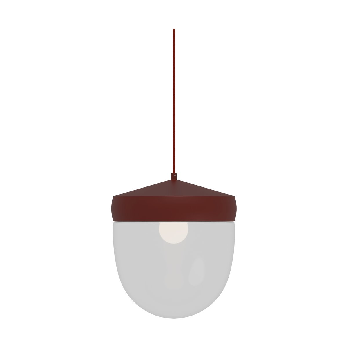 Noon Pan pendant clear 30 cm Bordeaux red-dark red