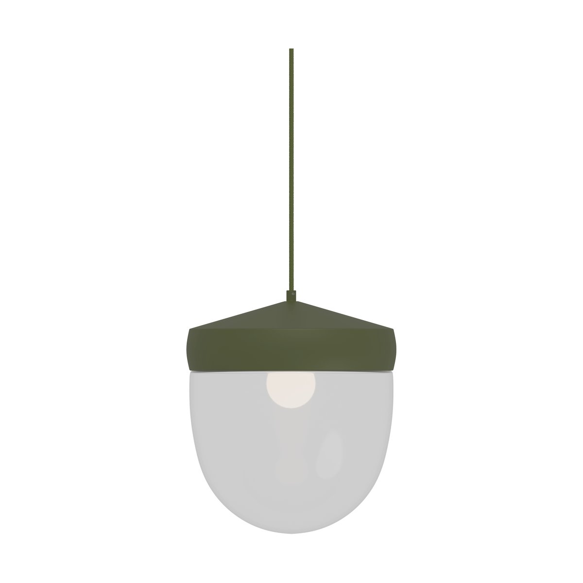 Noon Pan pendant clear 30 cm Military green-green