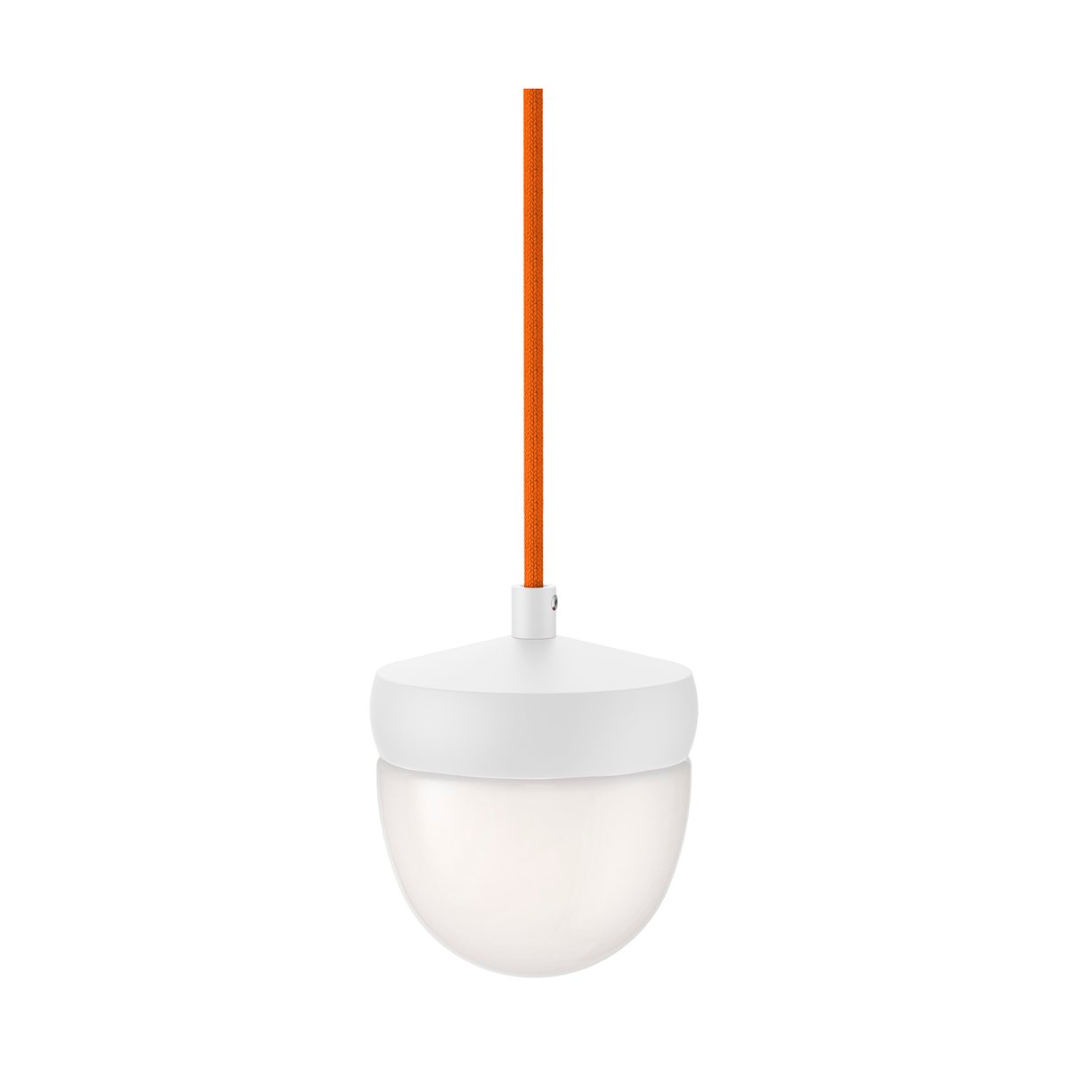 Noon Pan pendant frosted 10 cm White-orange