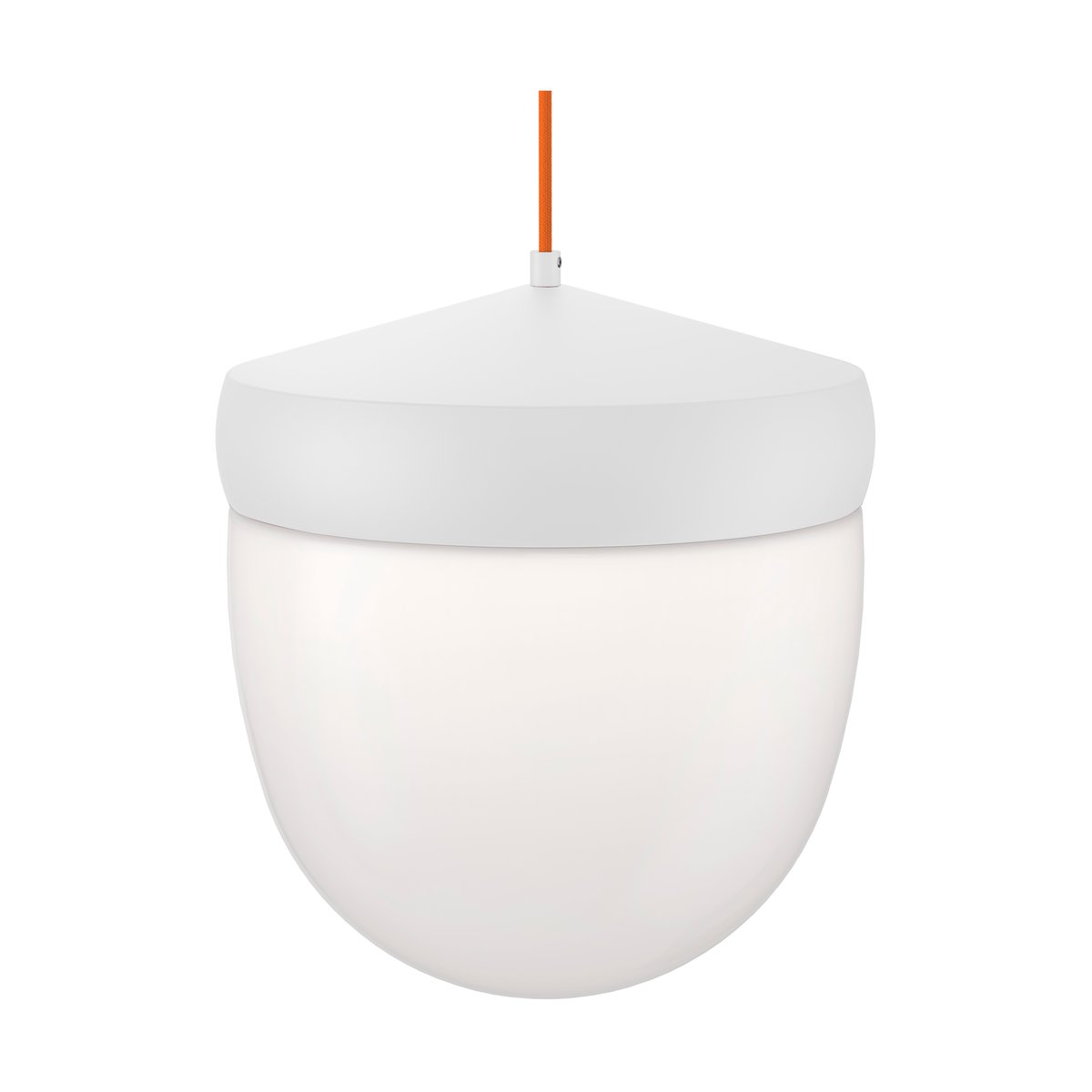 Noon Pan pendant frosted 30 cm White-orange